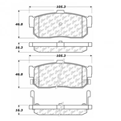 104.05400 Тормозные колодки Posi-Quiet Metallic INFINITI, NISSAN ; INFINITI/G20; INFINITI/I30; NISSAN/ALTIMA