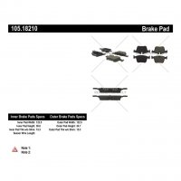 105.18210 Тормозные колодки Posi-Quiet Ceramic JAGUAR, LAND ROVER зад.