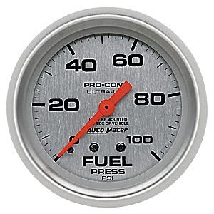 2-5/8" датчик давления топлива, 0-100 PSI, MECH AUTO METER #4412 Fuel Pressure