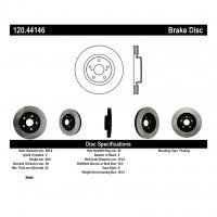 120.44146 Тормозные диски Premium LEXUS, PONTIAC, TOYOTA перед