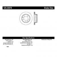 125.33078 Тормозные диски Premium AUDI, PORSCHE, VOLKSWAGEN зад