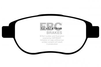 DP51375NDX EBC Brakes Bluestuff NDX Тормозные колодки передние CITROEN Berlingo Multispace, C3, C4, Xsara; PEUGEOT 206, 207, 307, 1007, Partner выпуска 2000-2016 года