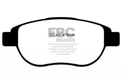 DP51375NDX EBC Brakes Bluestuff NDX Тормозные колодки передние CITROEN Berlingo Multispace, C3, C4, Xsara; PEUGEOT 206, 207, 307, 1007, Partner выпуска 2000-2016 года