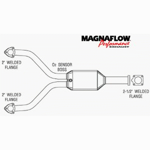23794 Magnaflow ОЕМ каталитический нейтрализатор (катализатор) DFCV Porsche 928 