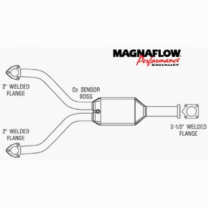 23794 Magnaflow ОЕМ каталитический нейтрализатор (катализатор) DFCV Porsche 928 