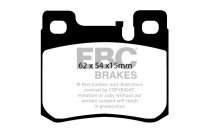 DP1026  EBC Brakes Ultimax2 Тормозные колодки зад. MERCEDES-BENZ 190