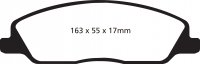 DP31869C EBC Brakes Redstuff Тормозные колодки FORD Mustang