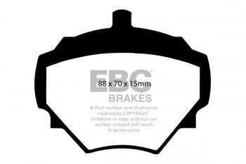 DP294  EBC Brakes Ultimax2 Тормозные колодки зад. LAND ROVER Defender выпуска 1991 — 2016 года