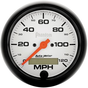 3-3/8" сподометр, 120 MPH, IN-DASH, ELEC, PHANTOM AUTO METER #5887 SpeedometerElec. Programmable