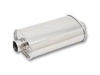 1101 STAINLESS STEEL OVAL MUFF 