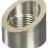 1193A Fittings: Various Makes and Models; Bung Sensor Fittings; 45 deg. Angled; Box of 5; stainless steel