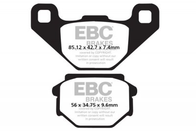 FA382 EBC BRAKES Organic тормозные колодки  HONDA-HM CRE 1995-2002 года выпуска