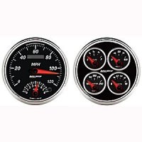 5" QUAD GAUGE & тахометр/ сподометр COMBO, DBII AUTO METER #1204