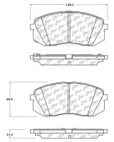105.18260 Тормозные колодки Posi-Quiet Ceramic HYUNDAI, KIA