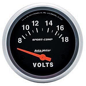2-5/8" Вольтметр, 8-18V, SSE AUTO METER #3592 Voltmeter
