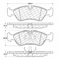 104.07960 Тормозные колодки Posi-Quiet Metallic