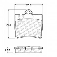 105.08480 Тормозные колодки Posi-Quiet Ceramic MERCEDES-BENZ