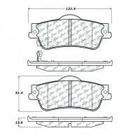105.13520 Тормозные колодки Posi-Quiet Ceramic CHEVROLET