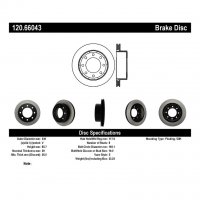 120.66043 Тормозные диски Premium CHEVROLET, GMC зад