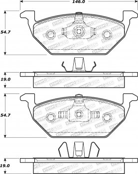 308.07680  StopTech Street Тормозные колодки Audi, Volkswagen Передние