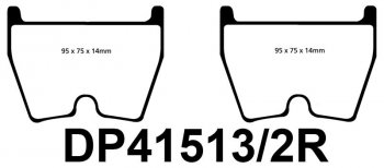 DP41513/2R EBC Brakes Yellowstuff Тормозные колодки суппорта K-SPORT 8 Pot 380mm аналог колодки K-SPORT