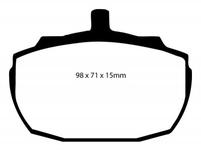 DP2243 EBC Brakes Greenstuff тормозные колодки передние MORGAN Plus 8, 4|4, Plus 8, Plus 4 MORGAN 4|4 1.8 93 and up; MORGAN Plus 4 2.0 94 and up; MORGAN Plus 8 3.9 94 and up; MORGAN Plus 8 4.6 97 and up