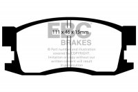 DP1034 EBC Brakes Ultimax2 Тормозные колодки перед  HONDA Civic