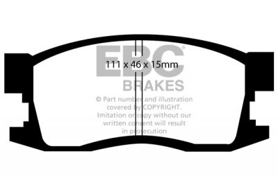 DP1034 EBC Brakes Ultimax2 Тормозные колодки перед  HONDA Civic выпуска 1985-1987 года