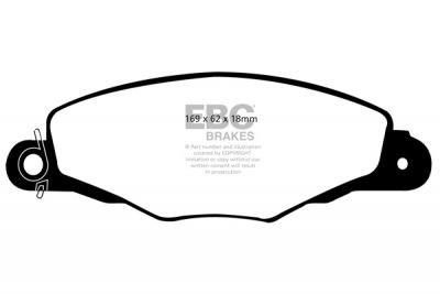 DP1188/2 EBC Brakes Ultimax2 Тормозные колодки перед  PEUGEOT 605 выпуска 1997-2000 года