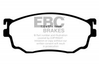 DP1411 EBC Brakes Ultimax2 Тормозные колодки перед  MAZDA 323, 626, Capella, Premacy