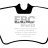 DP1284  EBC Brakes Ultimax2 Тормозные колодки зад. FIAT Talento