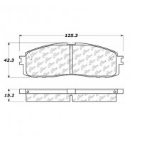 309.06220 StopTech Тормозные колодки Performance Pads   для: TOYOTA