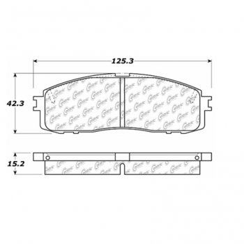 309.06220 StopTech Тормозные колодки Performance Pads   для: TOYOTA 