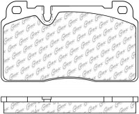 104.16630 Тормозные колодки Posi-Quiet Metallic AUDI, PORSCHE перед