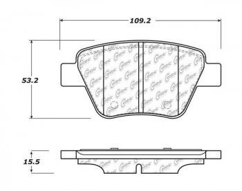 105.14560 Тормозные колодки Posi-Quiet Ceramic AUDI, SEAT, VOLKSWAGEN зад. 
