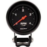 2-5/8" тахометр, 4,000 RPM, LOW REV, BLACK AUTO METER #2890