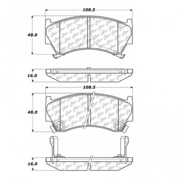 105.06680 Тормозные колодки Posi-Quiet Ceramic NISSAN 
