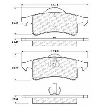 106.07910 Тормозные колодки PosiQuiet Extended Wear JEEP 
