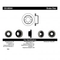 120.66044 Тормозные диски Premium CHEVROLET, GMC зад