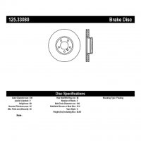 125.33080 Тормозные диски Premium PORSCHE, VOLKSWAGEN перед левый