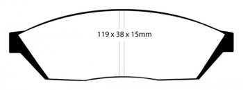 DP2374 EBC Brakes Greenstuff тормозные колодки передние HONDA Civic (2nd Gen); SUZUKI Alto; TRIUMPH Acclaim HONDA Civic Hatchback 1.3 82 thru 84; HONDA Civic Hatchback 1.5 85 thru 87