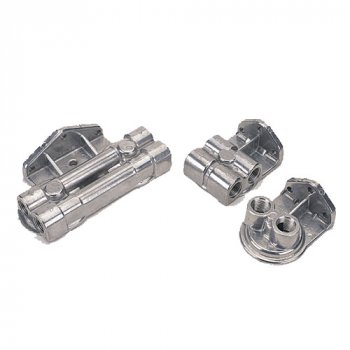 15709 DERALE Комплект переноса фильтра масла вход с боку 3/4"-16, 1/2" NPT Ports Allows oil filter to be remote mounted anywhere
