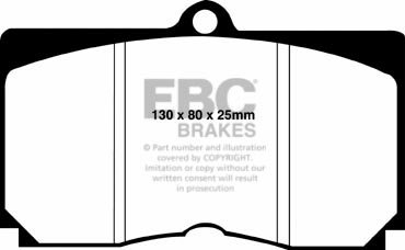 DPX2019 EBC Brakes Ultimax2 Тормозные колодки передние BMW 5 (F10), 6XX, 7XX выпуска 2009-2017 года