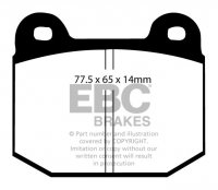 DP5197/2NDX EBC Brakes Bluestuff Тормозные колодки зад MAZDA MX6; MORGAN Aero 8