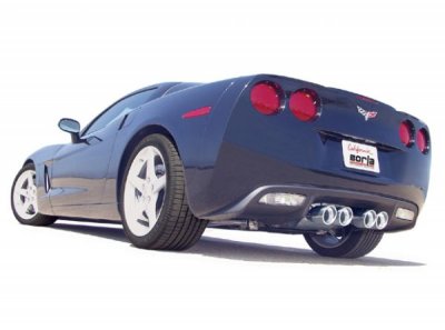 140338 Выпускная система BORLA Настроенный выпуск Chevrolet Corvette C6 '05-'08 6.0L/6.2L V8 2005-2008 CHEVROLET CORVETTE ZR6