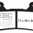 GPFAX390HH EBC BRAKES Double-H™ тормозные колодки  HONDA CB, CBR