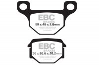 FA093 EBC BRAKES Organic тормозные колодки BRANSON, C F MOTO, DERBI, EASY RIDER, HARTFORD/HRD, KEEWAY, MH/MOTOR HISPANIA, MOTO ROMA, PEUGEOT, RIEJU, SHERCO, SINNIS, SUPERBYKE, SUZUKI, TGB, WUYANG
