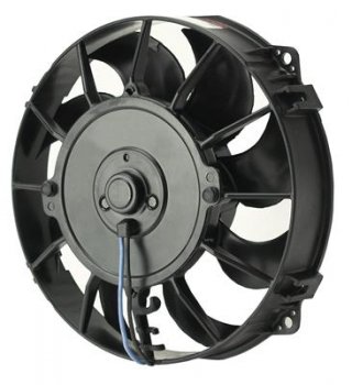 16618 Derale Performance Tornado Curved Blade Fans Electric Fan, Tornado, Single, 8 in. Diameter, Reversible, 500 cfm, Black, Plastic, Each