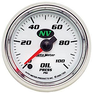 2-1/16" Давление масла, 0-100 PSI, FSE, NV AUTO METER #7353 Oil Pressure