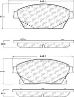 105.14670 Тормозные колодки Posi-Quiet Ceramic BUICK, CADILLAC, CHEVROLET перед